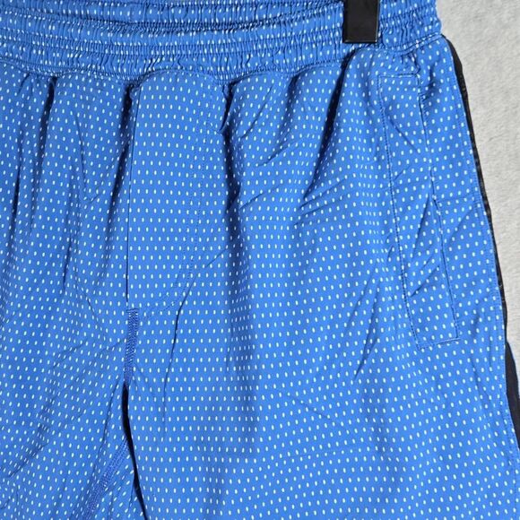 Lululemon Shorts Pace Breaker Lined Large Geometric Pattern Stretch Performance - Picture 1 of 10